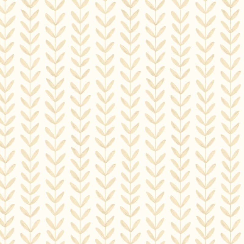Elegance Ditsy Leaf Stripe Wallpaper - Hay - Hoopla Walls - HWA1224WWallpaper199