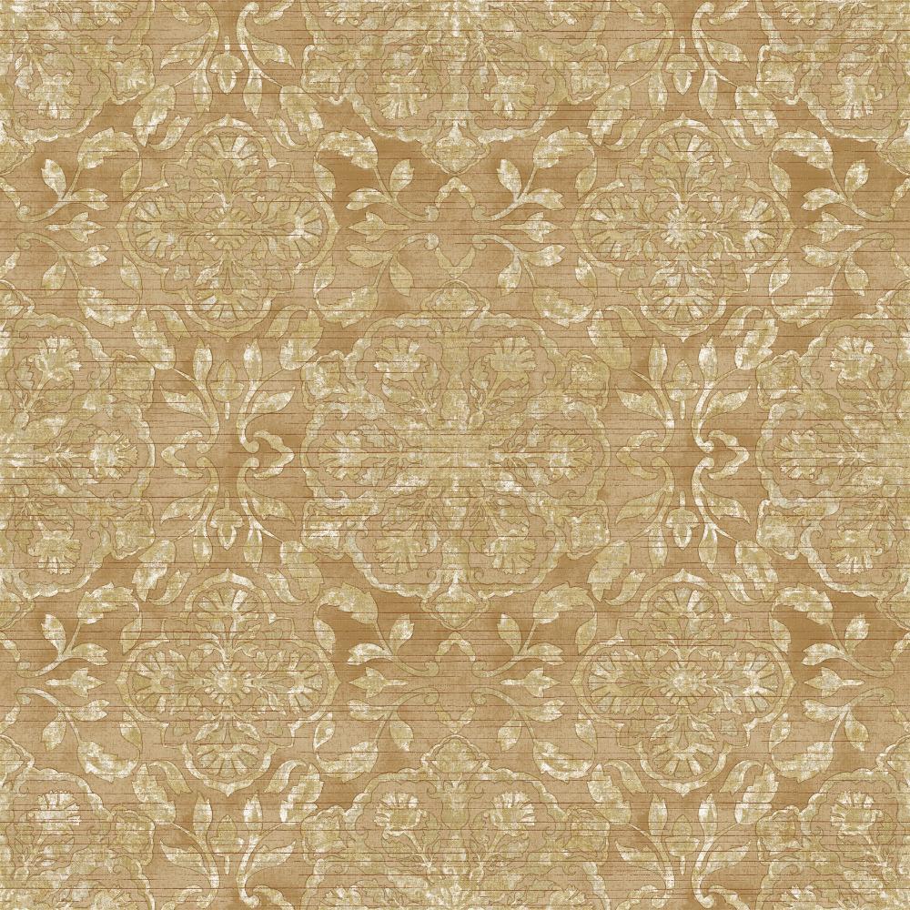 Elegance Floral Stripe Wallpaper - Beige / Silver Grey - Galerie - DWP0353 - 06Wallpaper199