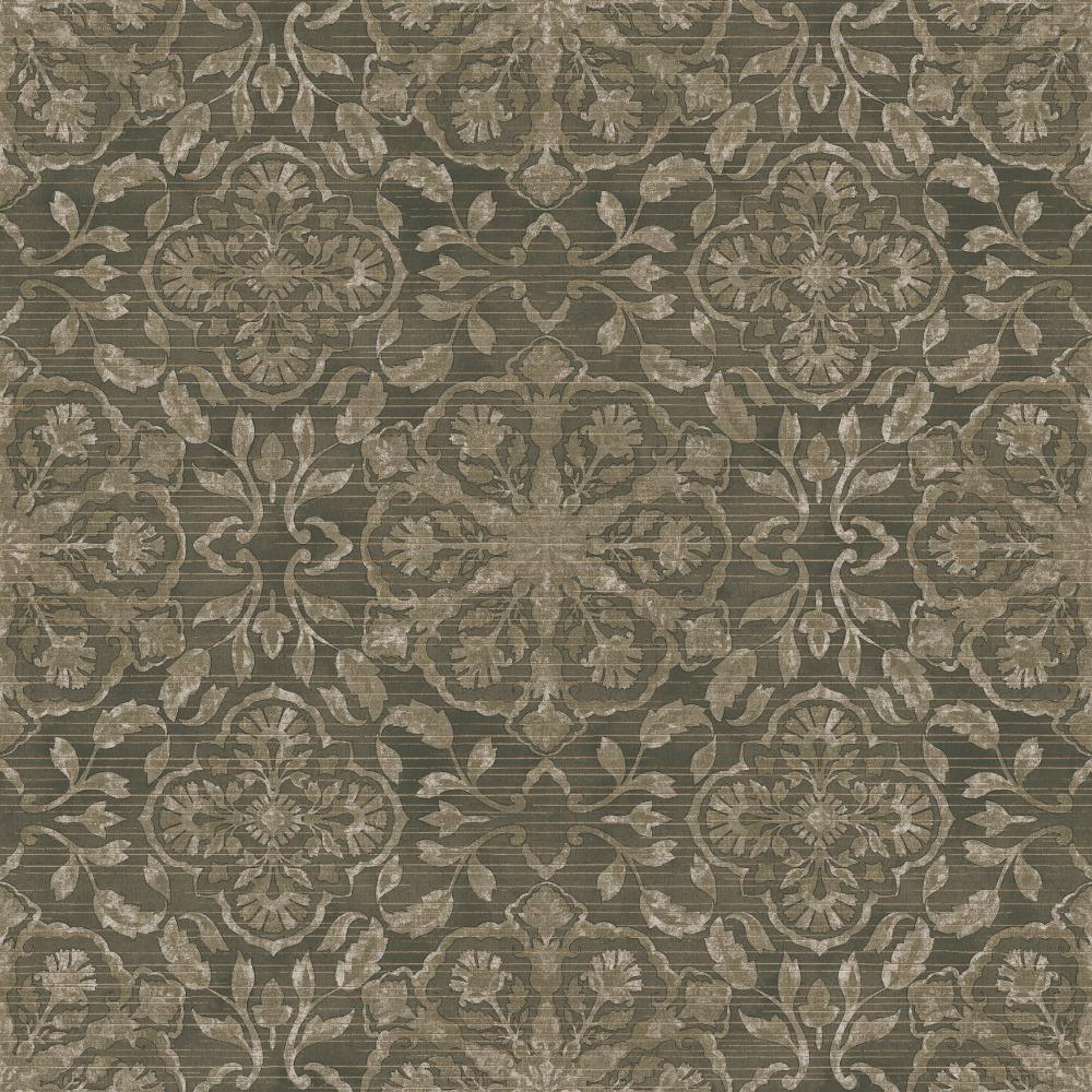 Elegance Floral Stripe Wallpaper - Bronze Brown - Galerie - DWP0353 - 02Wallpaper199