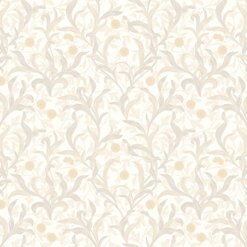 Elegance Floral Trail Wallpaper - Stone - Hoopla Walls - HWA1262WWallpaper199