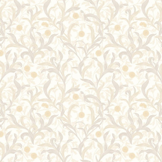 Elegance Floral Trail Wallpaper - Stone - Hoopla Walls - HWA1262WWallpaper199
