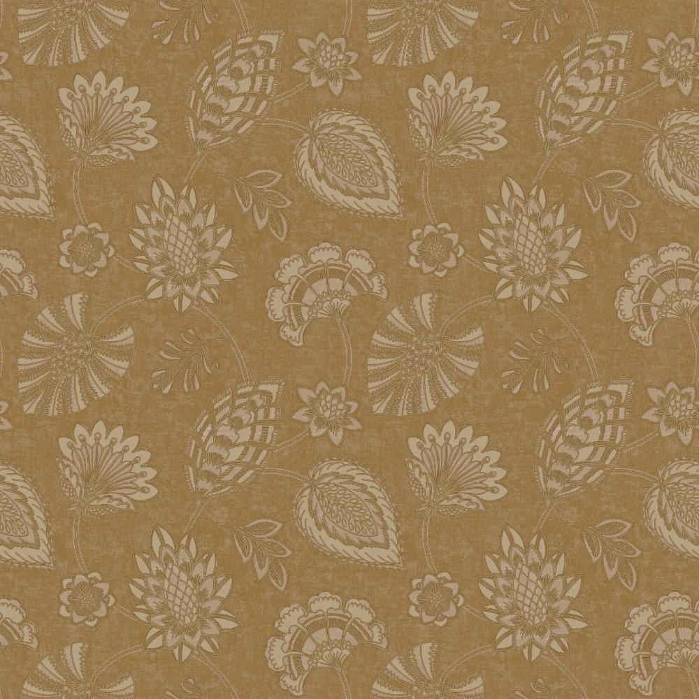 Elegance Flower Fan Wallpaper - Bronze Brown - Galerie - DWP0351 - 07Wallpaper199