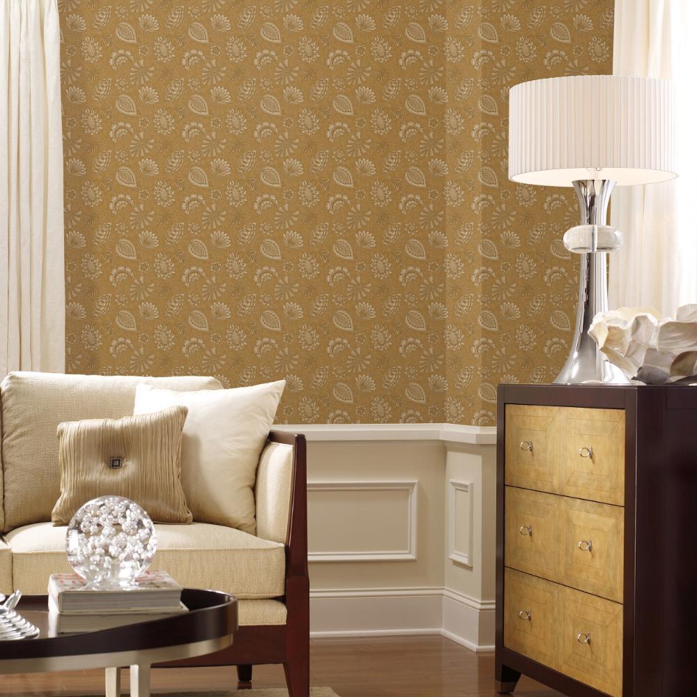 Elegance Flower Fan Wallpaper - Bronze Brown - Galerie - DWP0351 - 07Wallpaper199