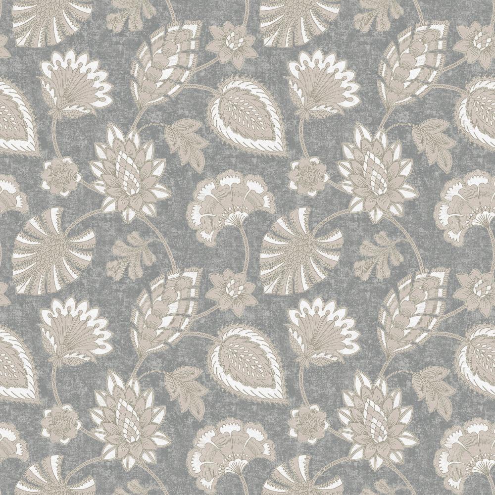 Elegance Flower Fan Wallpaper - Light Silver Grey - Galerie - DWP0351 - 04Wallpaper199
