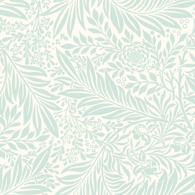 Elegance Leaf Vine Wallpaper - Seafoam - Hoopla Walls - HWA1231WWallpaper199