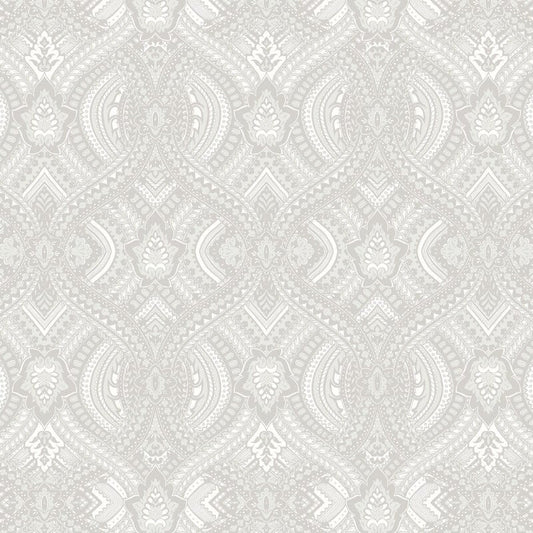 Elegance Ogee Damask Wallpaper - Grey - Hoopla Walls - HWA1033WWallpaper199