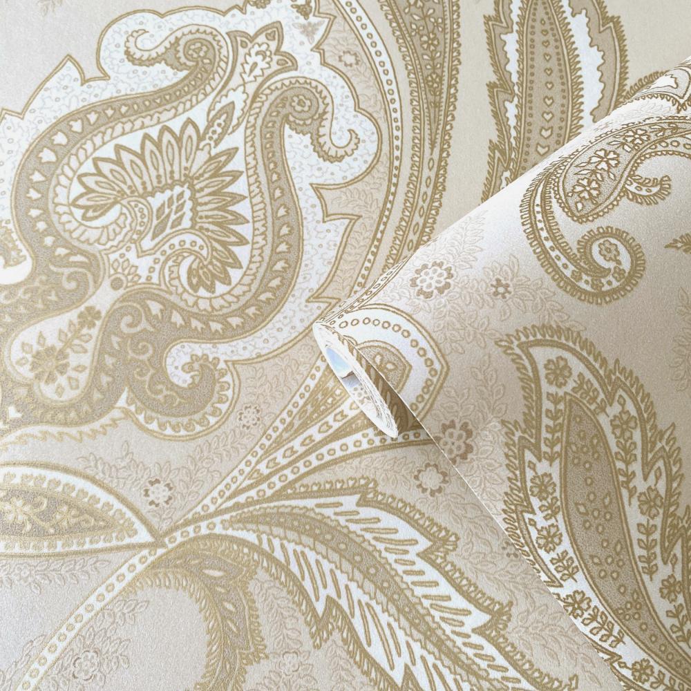 Elegance Paisley Wallpaper - Beige - Galerie - DWP0355 - 03Wallpaper199