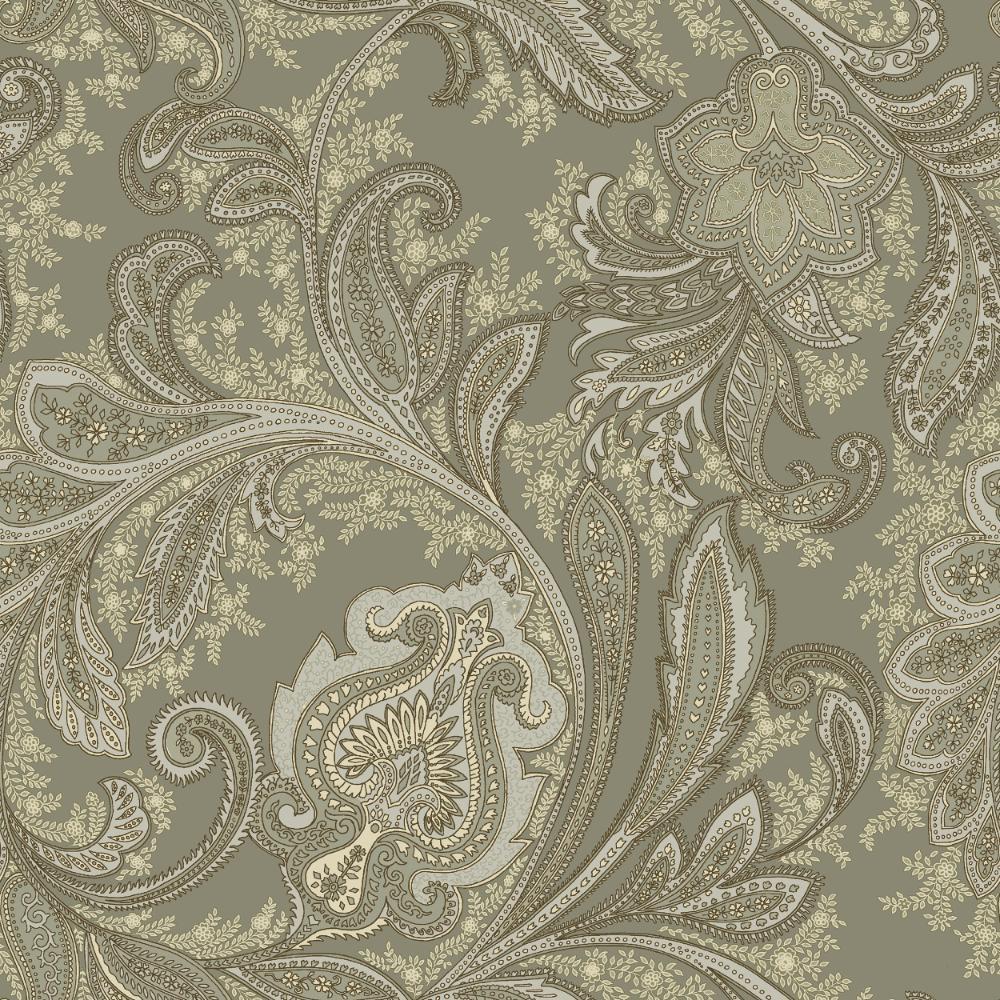 Elegance Paisley Wallpaper - Silver Grey / Beige - Galerie - DWP0355 - 02Wallpaper199