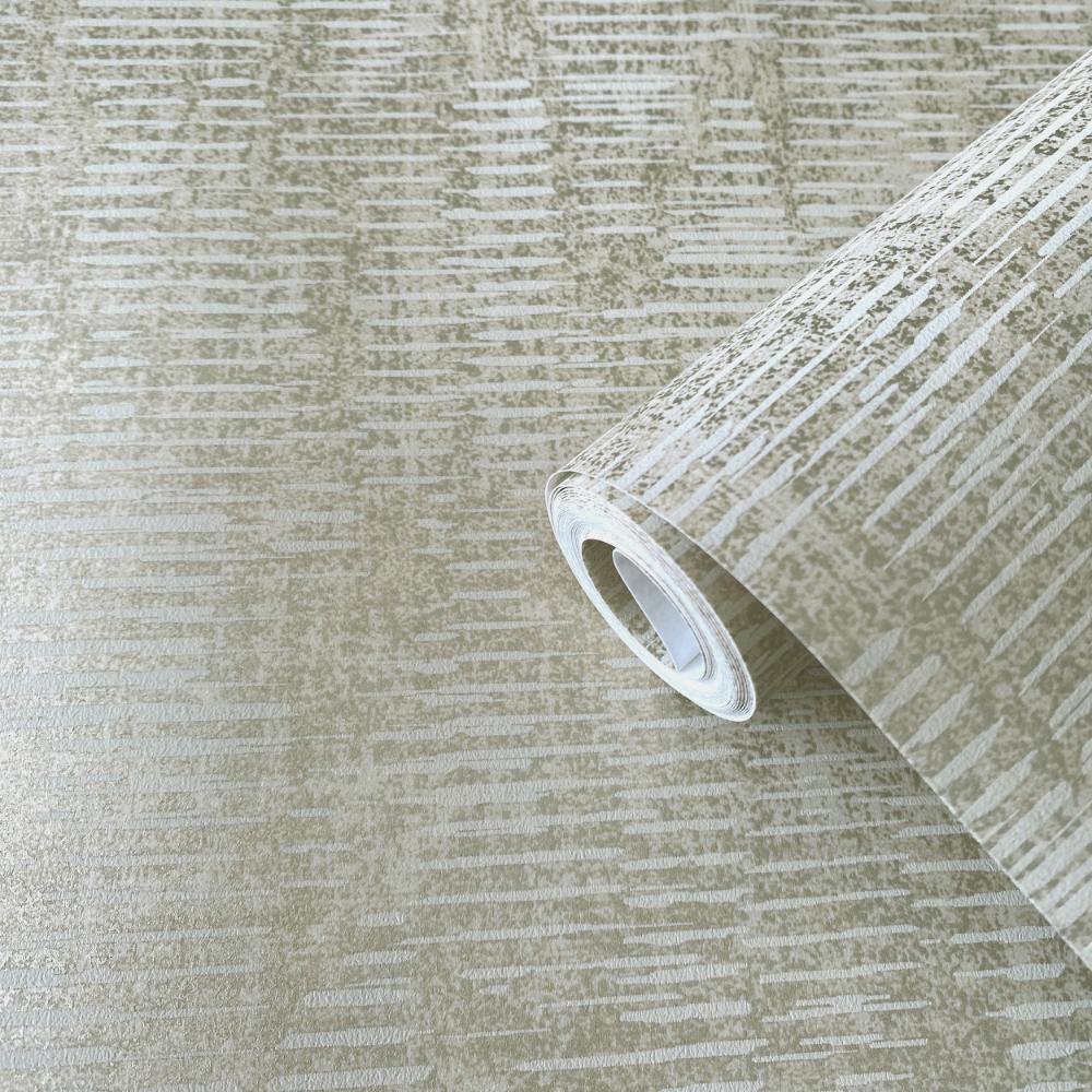 Elegance Stripy Shimmer Wallpaper - Beige - Galerie - DWP0357 - 03Wallpaper199