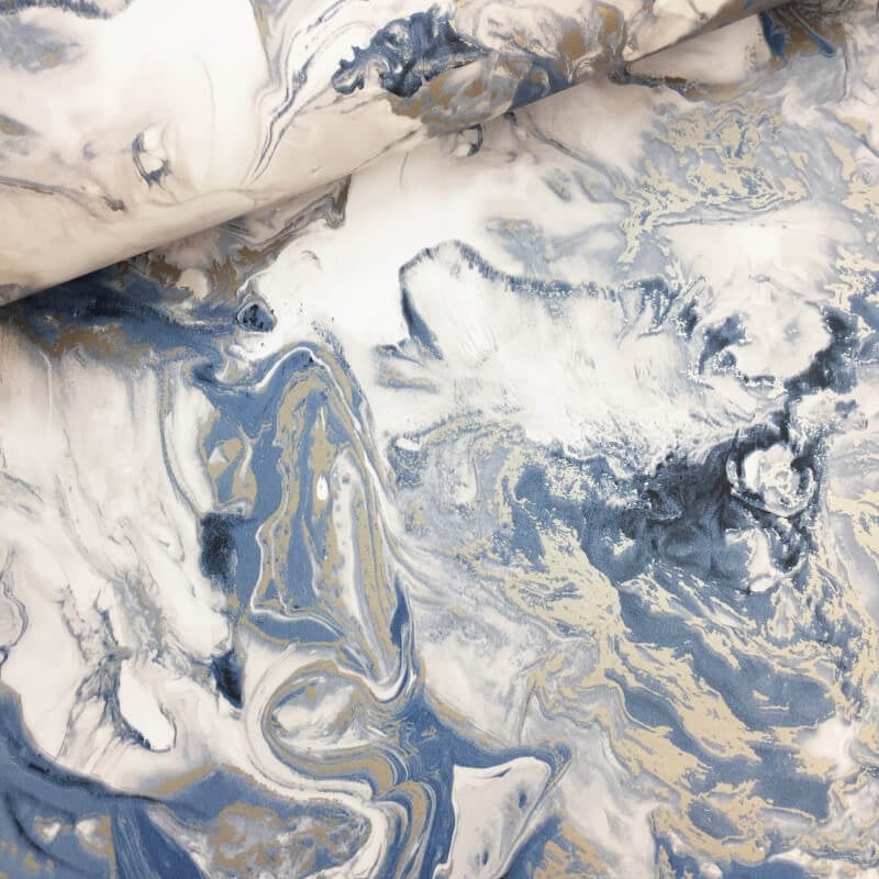 Elixir Marble Metallic Wallpaper - Blue/Gold - Muriva - 166504Wallpaper199