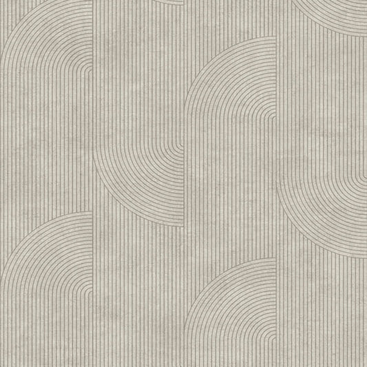 Ellipse Geometric Wallpaper - Taupe - Muriva - 197101Wallpaper199