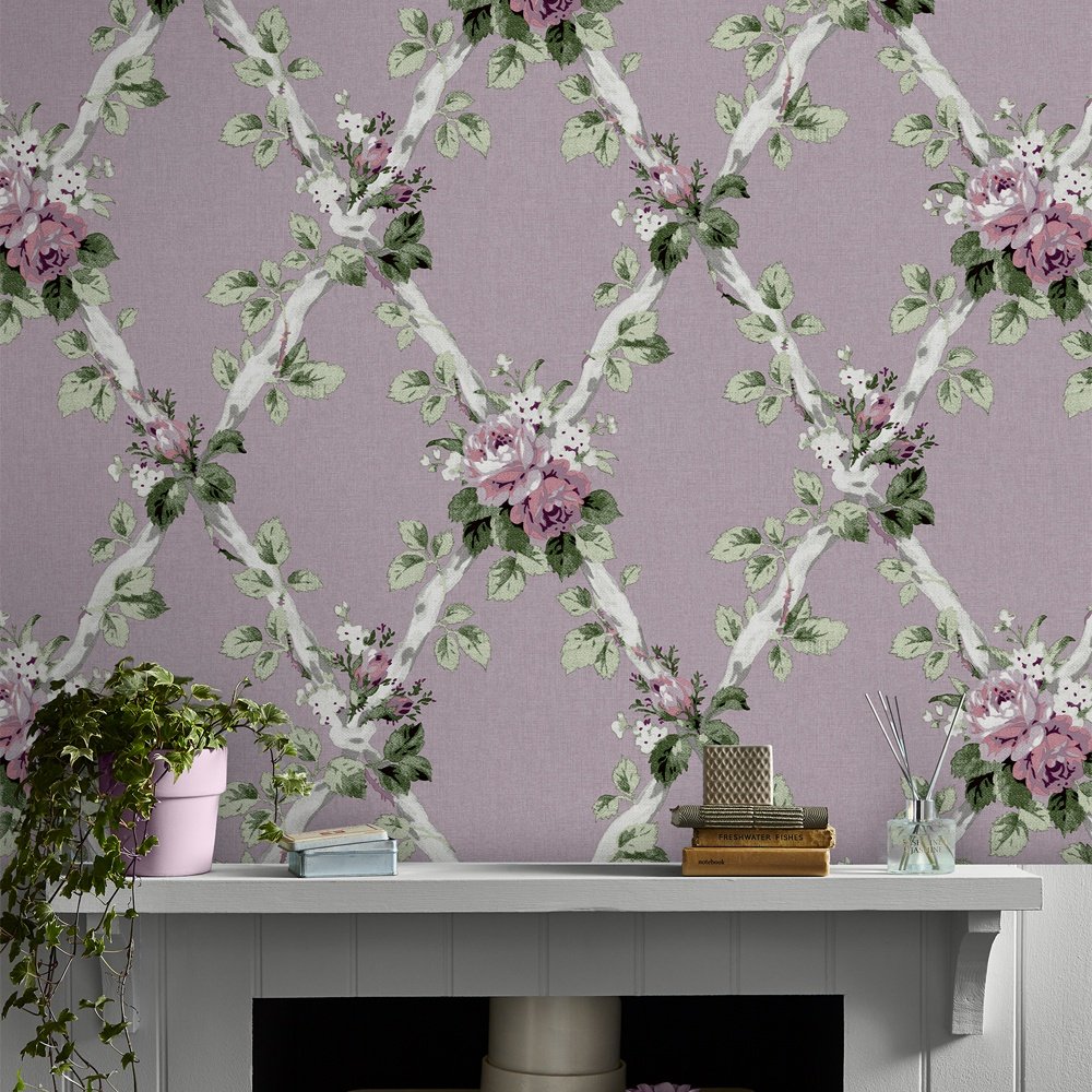 Elwyn Wallpaper - Grape - Laura Ashley - 115266Wallpaper199