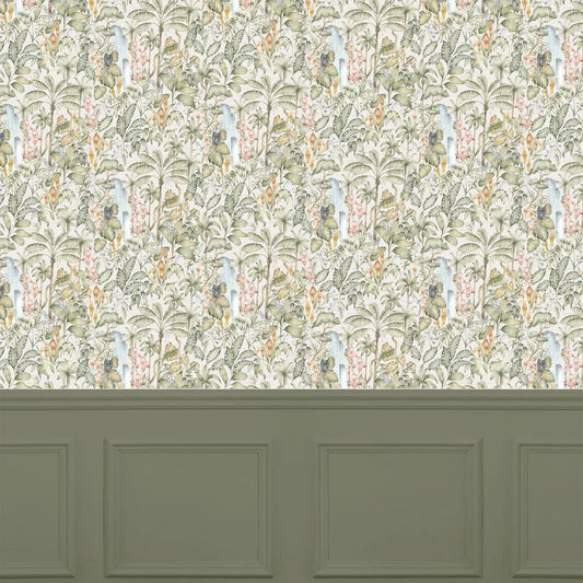 Elysian Canopy Wallpaper - Moss - Voyage Maison - ECANOPY/WPO/MOSWallpaper199