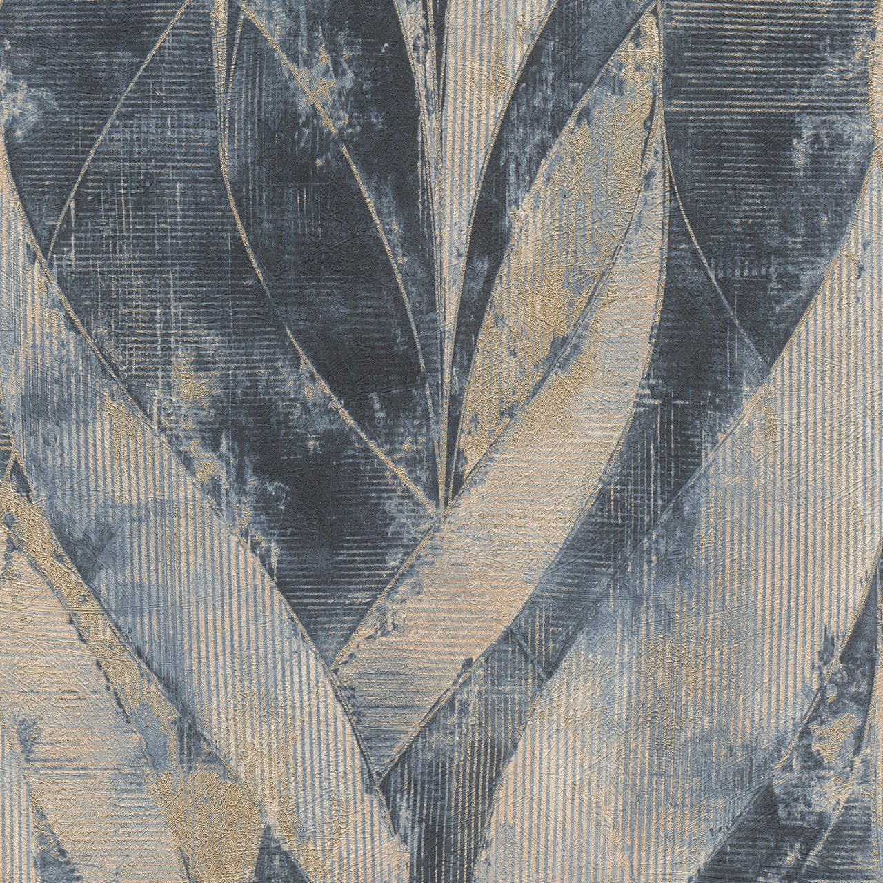 Emporium III Wallpaper - Blue/Gold - Rasch - 520064Wallpaper199