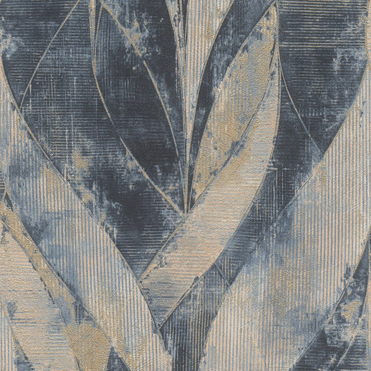 Emporium III Wallpaper - Blue/Gold - Rasch - 520064Wallpaper199