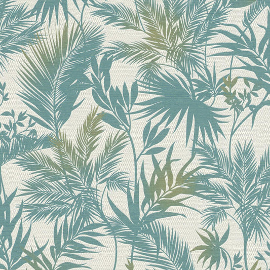 Emporium Jungle Wallpaper - Blue - Rasch - 704112Wallpaper199