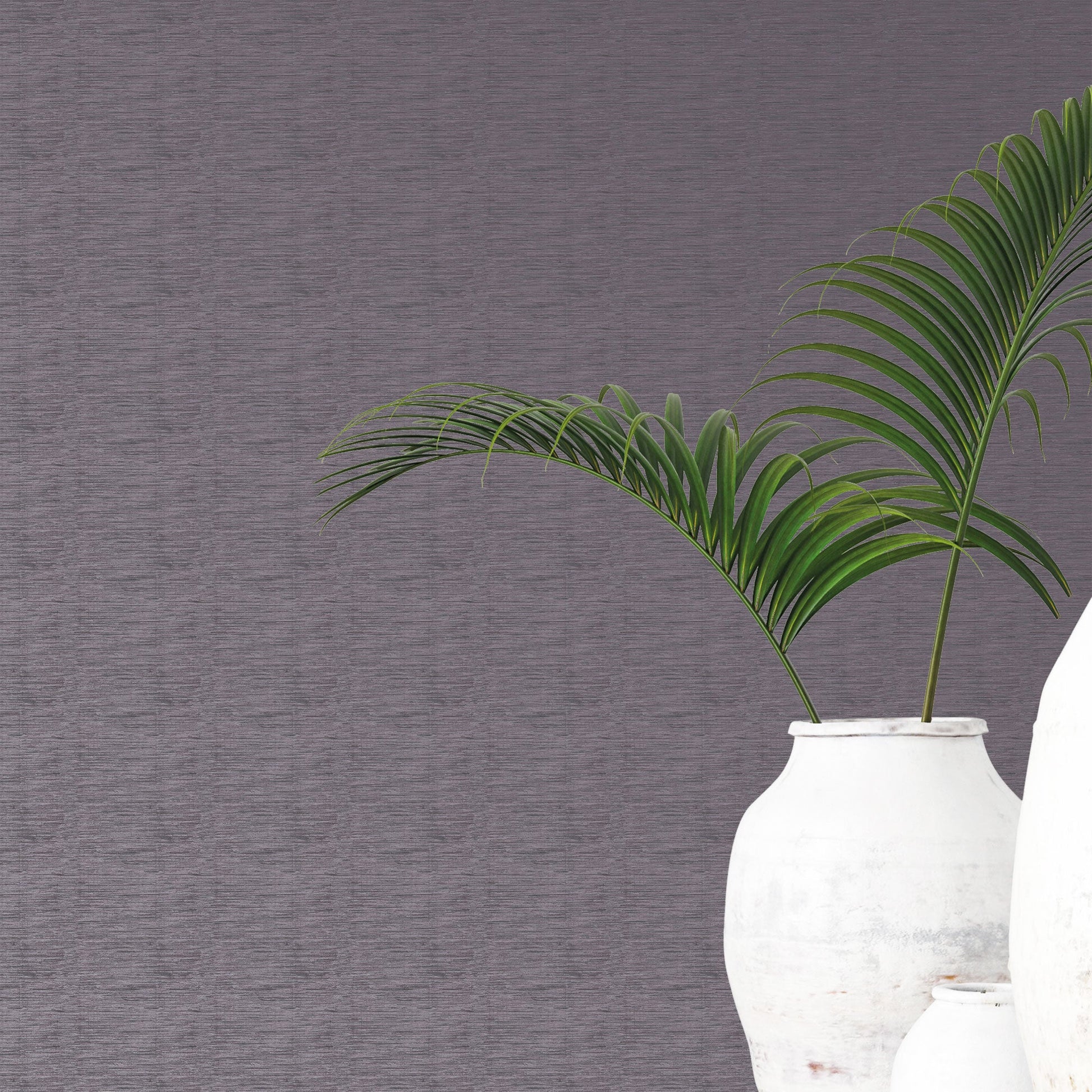 Emporium Metallic Plain Wallpaper - Purple / Silver - Galerie - DWP0230 - 04Wallpaper199