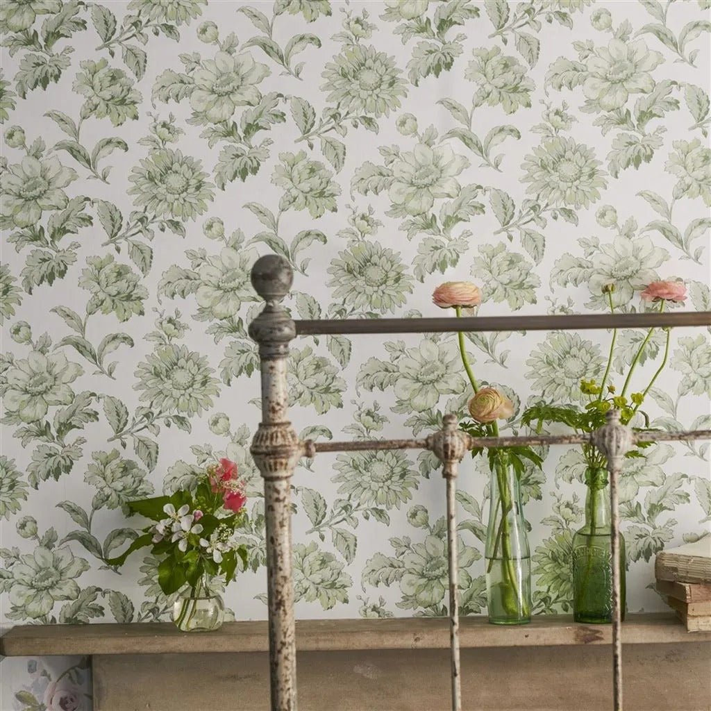 English Garden Floral Wallpaper - Willow - English Heritage - PEH0004/02Wallpaper199