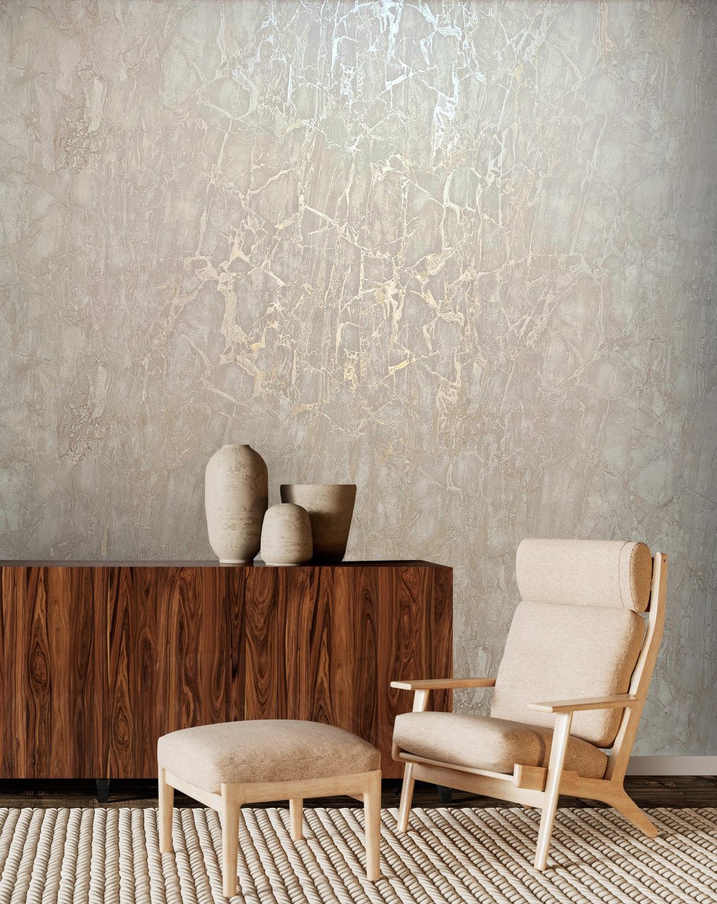 Enzo Marble Wallpaper - Taupe - Rasch - 538120Wallpaper199