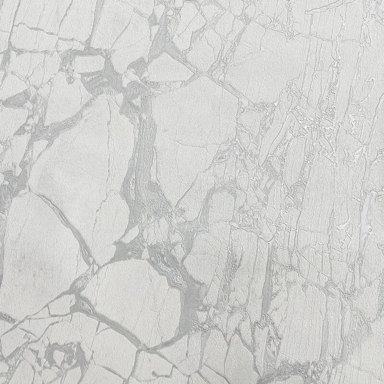 Enzo Marble Wallpaper - White Silver - Rasch - 538144Wallpaper199