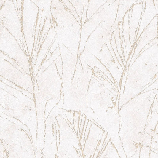 Evolution Fall Leaf Metallic Wallpaper - Beige - Erismann - 10321 - 02Wallpaper199