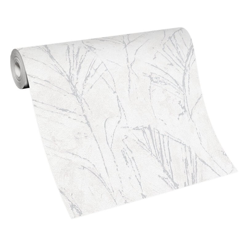 Evolution Fall Leaf Metallic Wallpaper - Grey - Erismann - 10321 - 31Wallpaper199