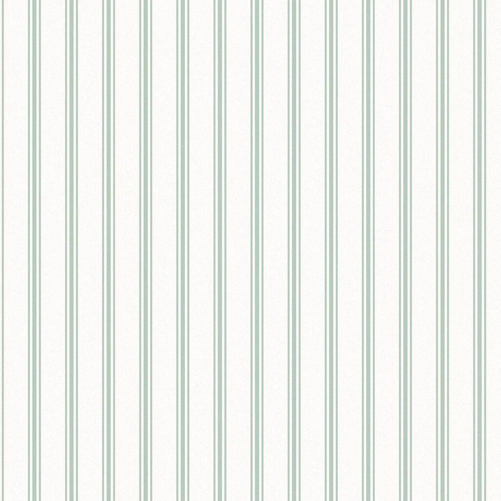 Farnworth Stripe Wallpaper - Sage Green - Laura Ashley - 118483Wallpaper199