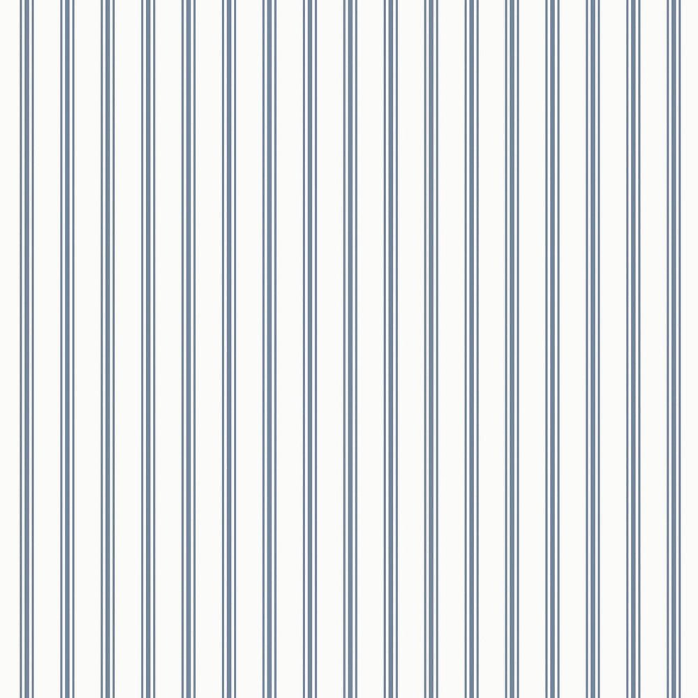 Farnworth Stripe Wallpaper - Smoke Blue - Laura Ashley - 122752Wallpaper199