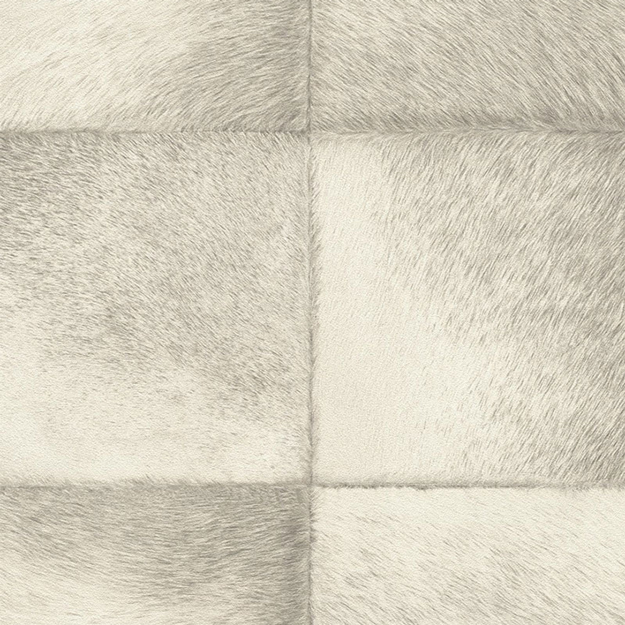Faux Reindeer Fur Tile Panel Club Wallpaper - Beige - Rasch - 425901Wallpaper199