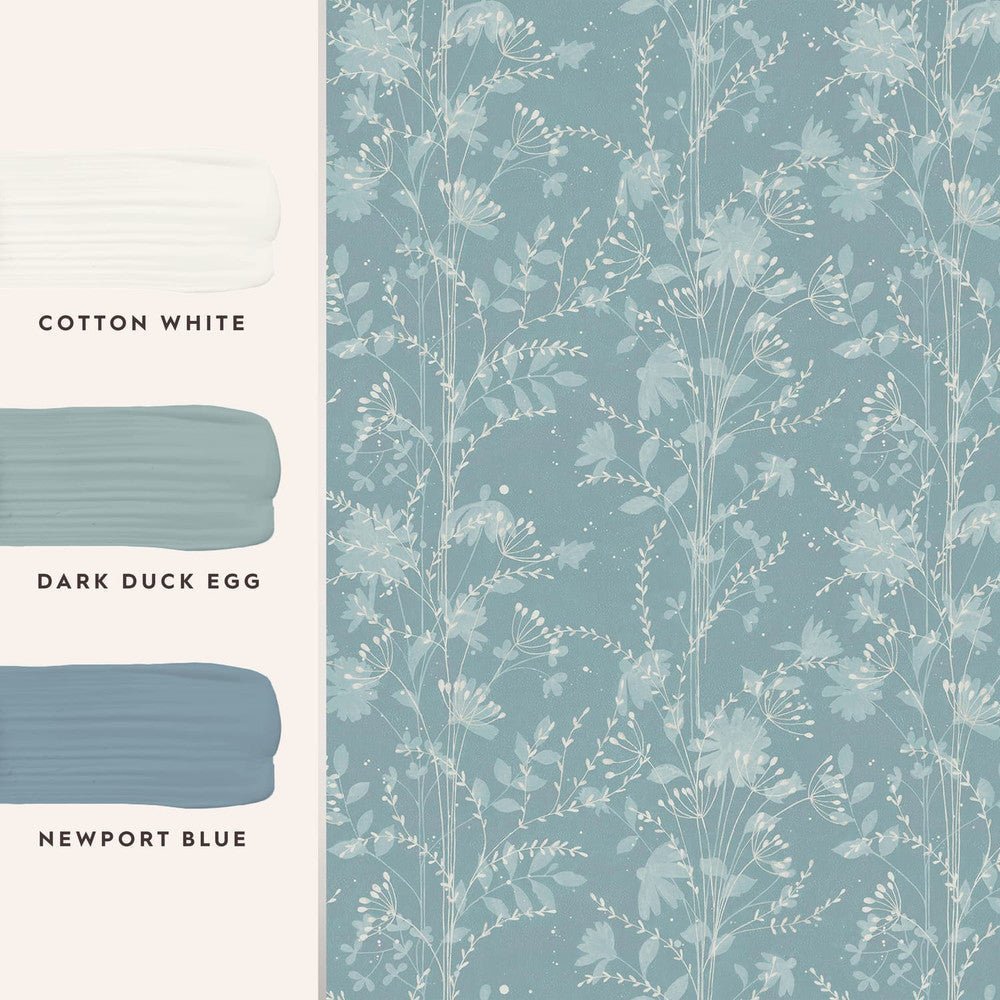 Fennelton Wallpaper - Pale Newport Blue - Laura Ashley - 121079Wallpaper199