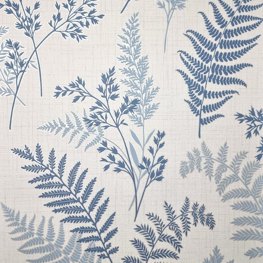 Fern Leaf Wallpaper - Blue - Fine Décor - FD43767Wallpaper199