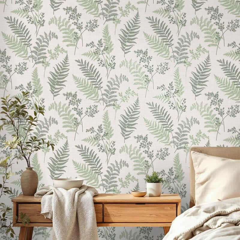 Fern Leaf Wallpaper - Green - Fine Décor - FD43769Wallpaper199