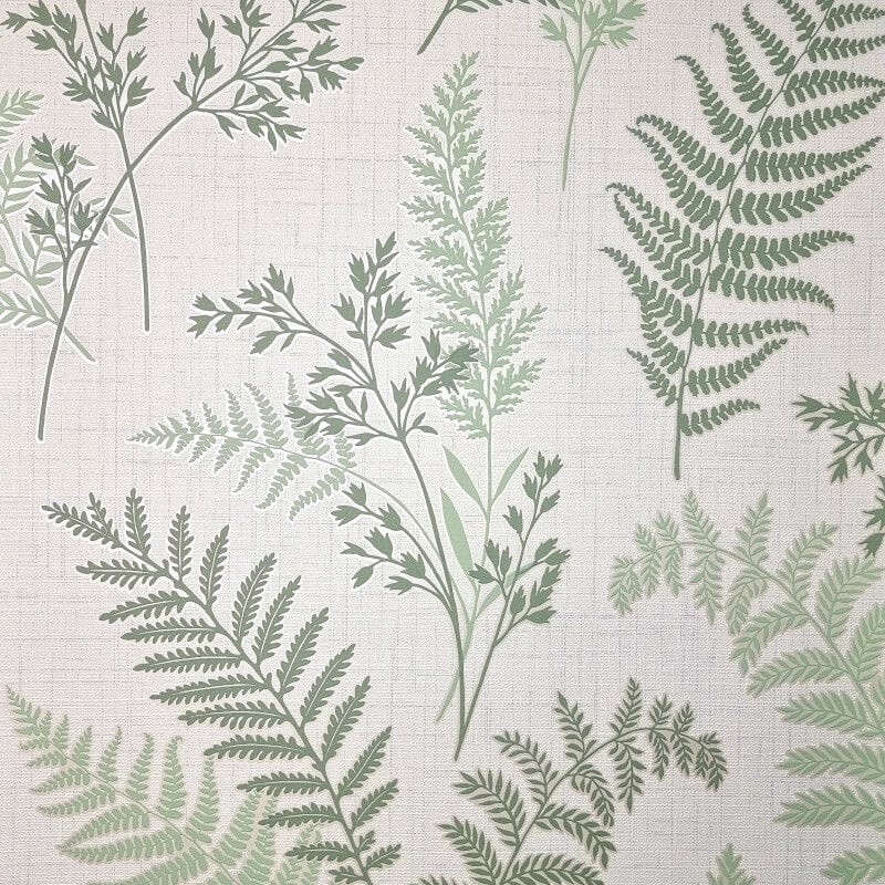 Fern Leaf Wallpaper - Green - Fine Décor - FD43769Wallpaper199