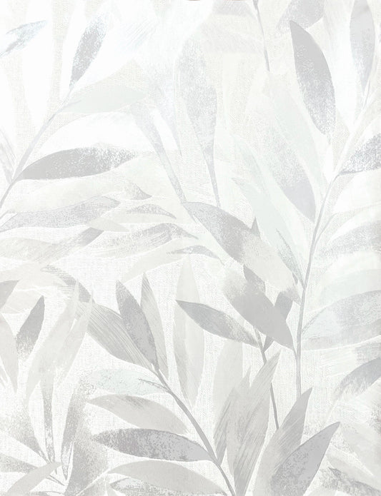 Fiji Leaf Elegant Homes Wallpaper - Grey - Rasch - 311617Wallpaper199