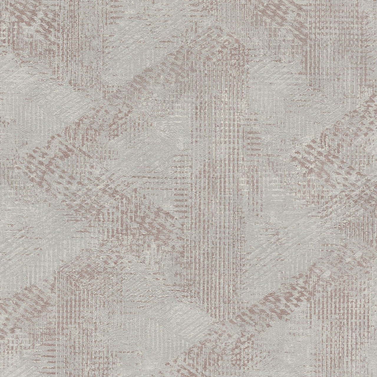 Finca Geo Wallpaper - Grey & Rose - Rasch - 416824Wallpaper199