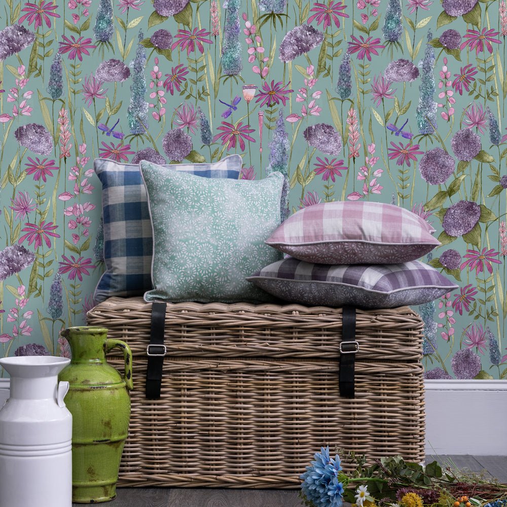 Florabunda Wallpaper - Verde - Voyage Maison - FLORABU/WPO/VERWallpaper199