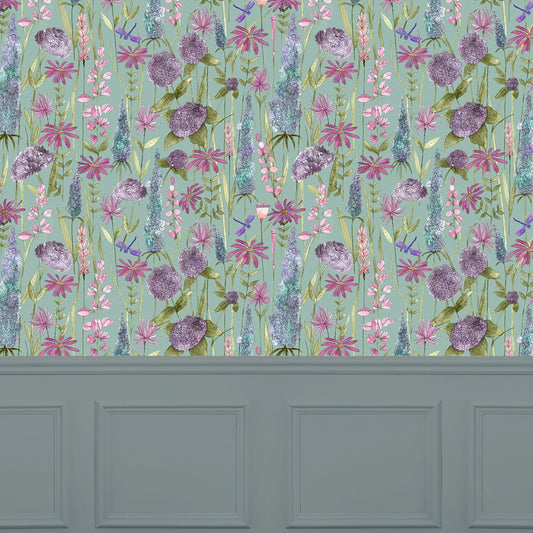 Florabunda Wallpaper - Verde - Voyage Maison - FLORABU/WPO/VERWallpaper199