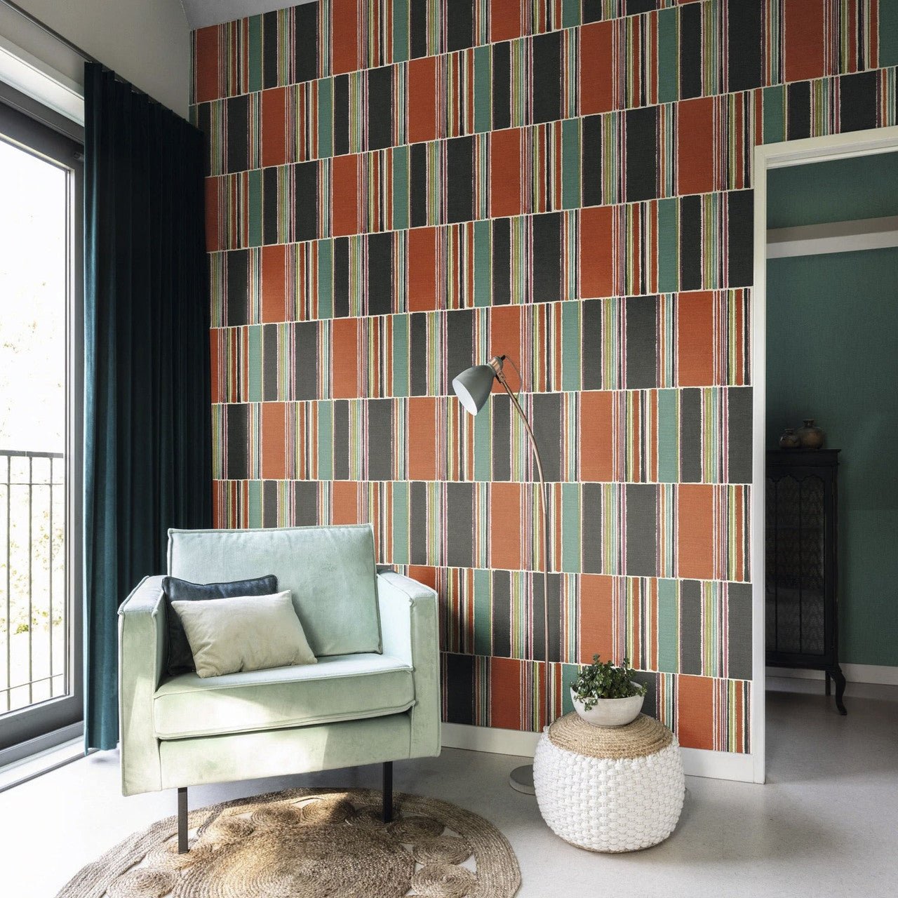 Florentine III Emporium Geo Wallpaper - Multi - Rasch - 484458Wallpaper199