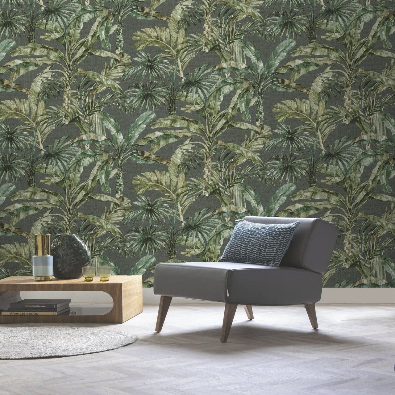 Florentine Jungle Leaves Wallpaper - Green - Rasch - 485271Wallpaper199