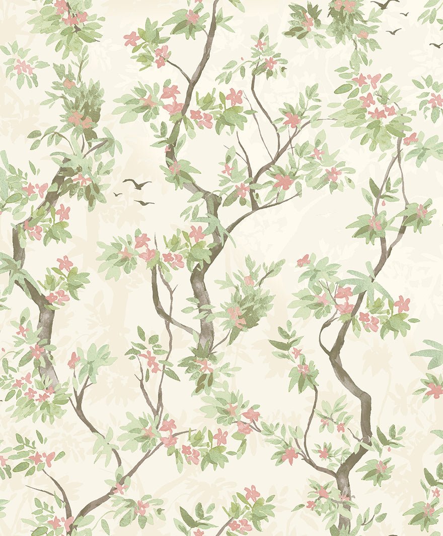Folia Wallpaper - Cream / Pink - Holden Décor - 36220Wallpaper199