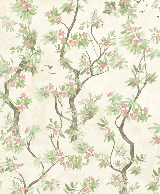 Folia Wallpaper - Cream / Pink - Holden Décor - 36220Wallpaper199