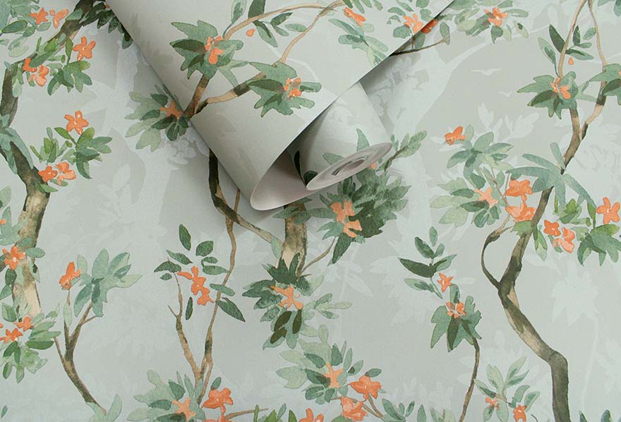 Folia Wallpaper - Duck Egg - Holden Décor - 36223Wallpaper199