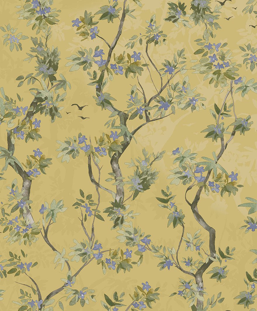 Folia Wallpaper - Ochre - Holden Décor - 36222Wallpaper199