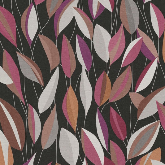 Foliage Leaf Wallpaper - Violet/Multi - Erismann - 10431 - 06Wallpaper199