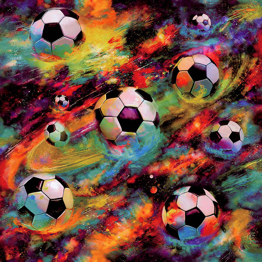 Football Galaxy Wallpaper - Multi - Holden Décor - 13780Wallpaper199