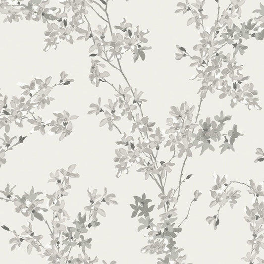 Forsythia Wallpaper - Steel - Laura Ashley - 113349Wallpaper199