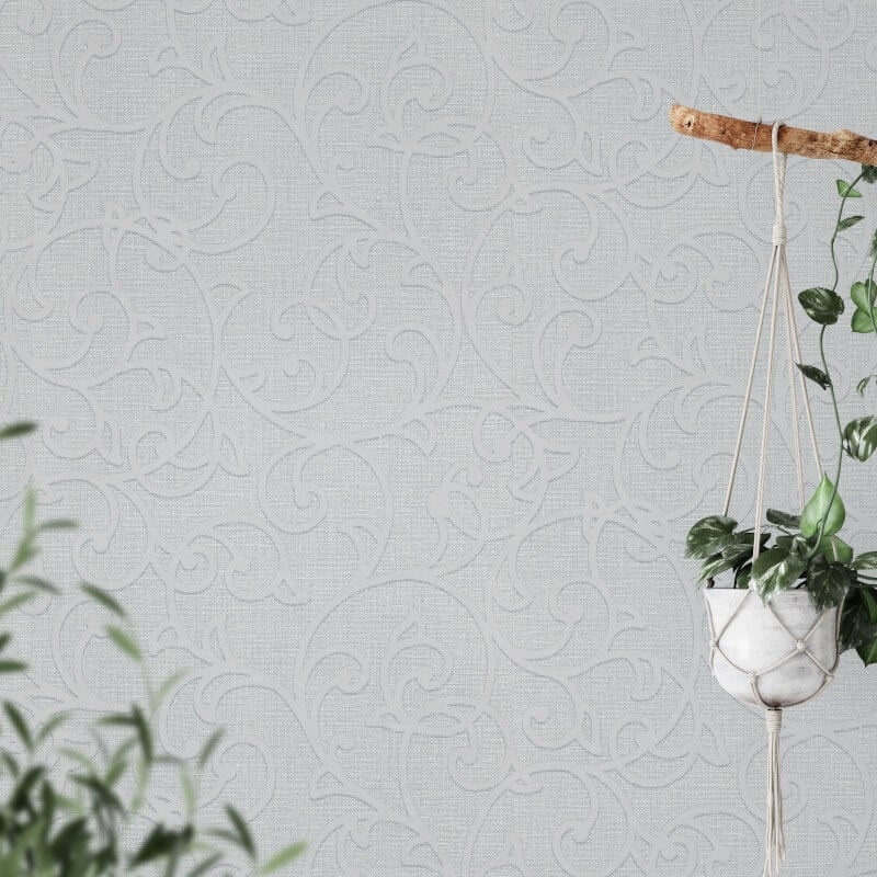 Forte Geometric Metallic Wallpaper - Grey - Erismann - 10467 - 10Wallpaper199
