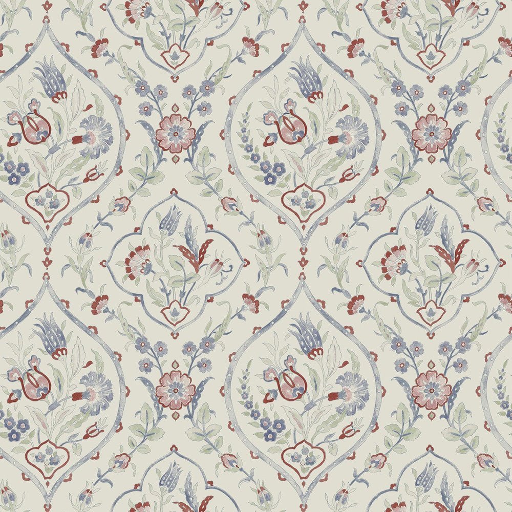 Foscot Damask Wallpaper - Crimson Red - Laura Ashley - 121069Wallpaper199