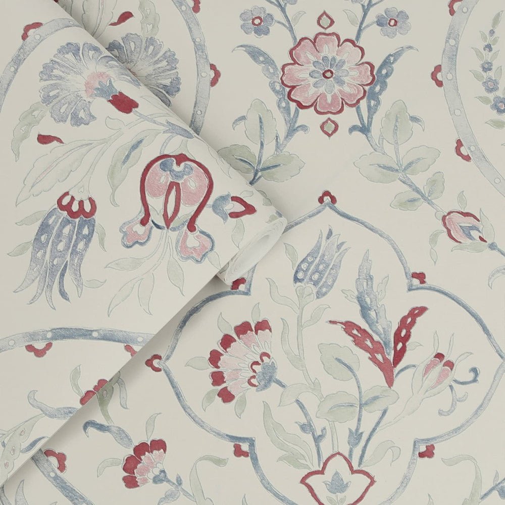 Foscot Damask Wallpaper - Crimson Red - Laura Ashley - 121069Wallpaper199