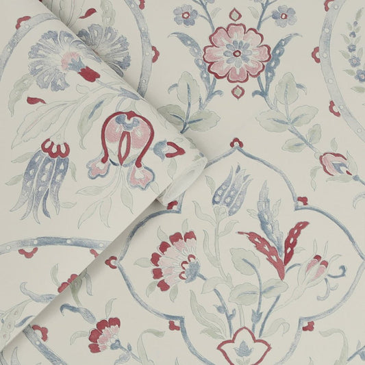 Foscot Damask Wallpaper - Crimson Red - Laura Ashley - 121069Wallpaper199